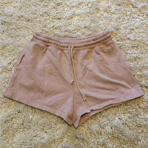 Women's Light Pink Sweat Shorts